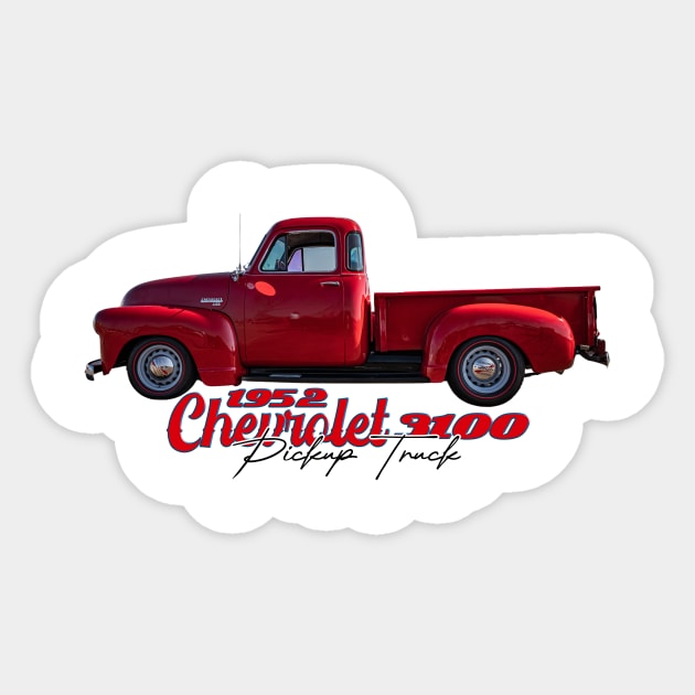 1952 Chevrolet 3100 Pickup Truck Sticker by Gestalt Imagery